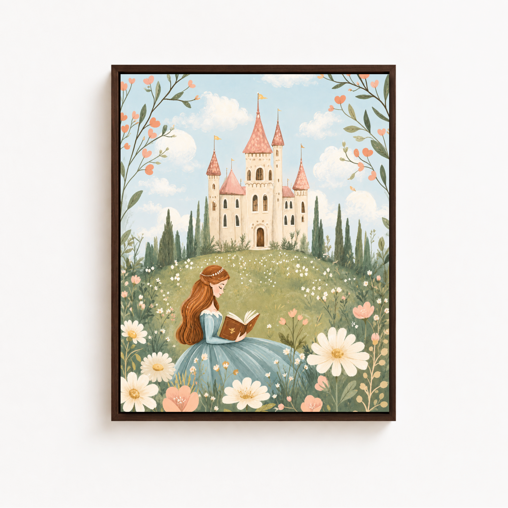 Princess Castle Canvas Wall Art Aura Canvas