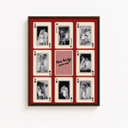 Custom Couple Playing Card Canvas Aura Canvas