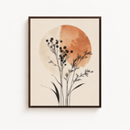 Terracotta Botanical Canvas Wall Art Aura Canvas