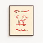 Tomfoolery Dog Canvas Wall Art Aura Canvas