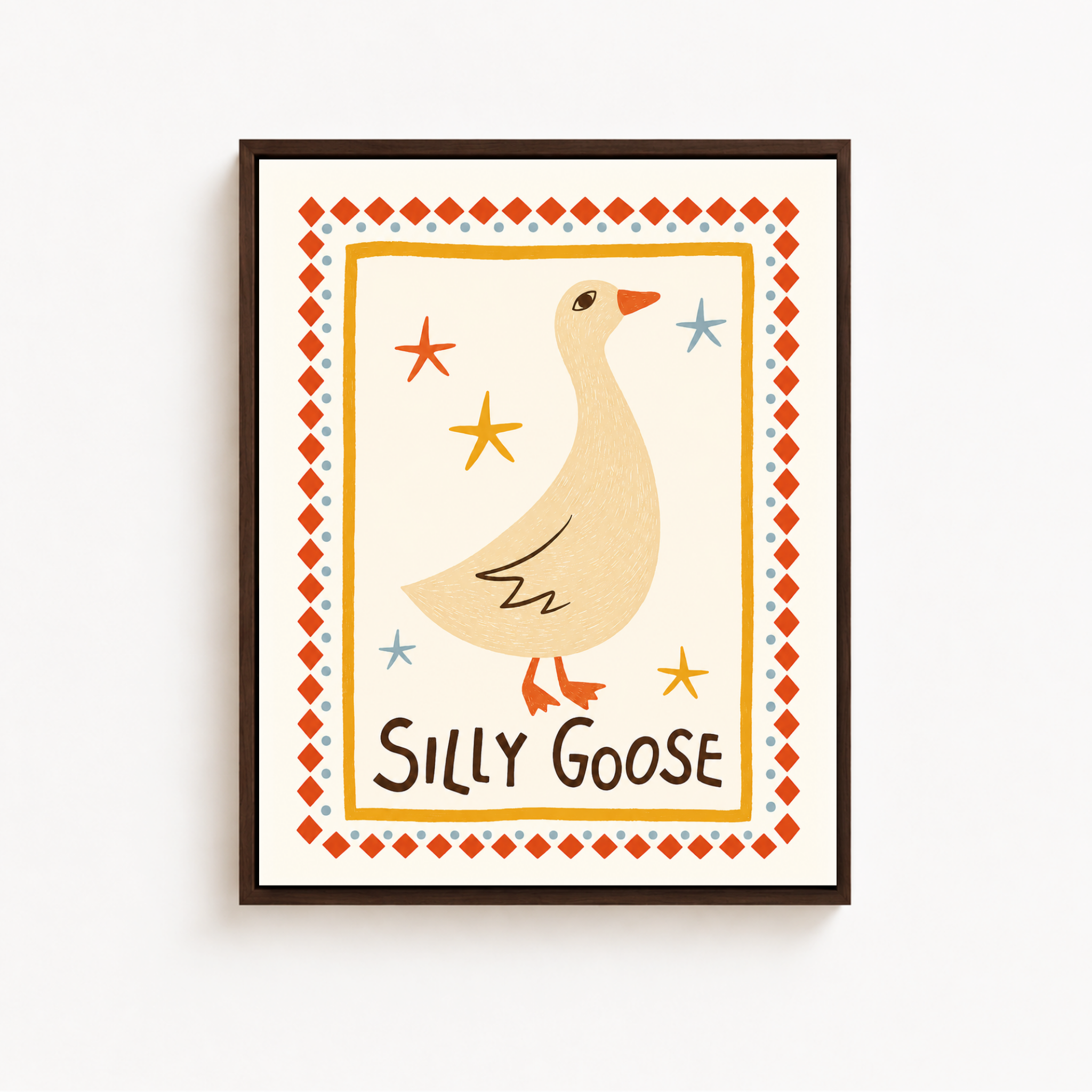 Silly Goose Canvas Wall Art Aura Canvas