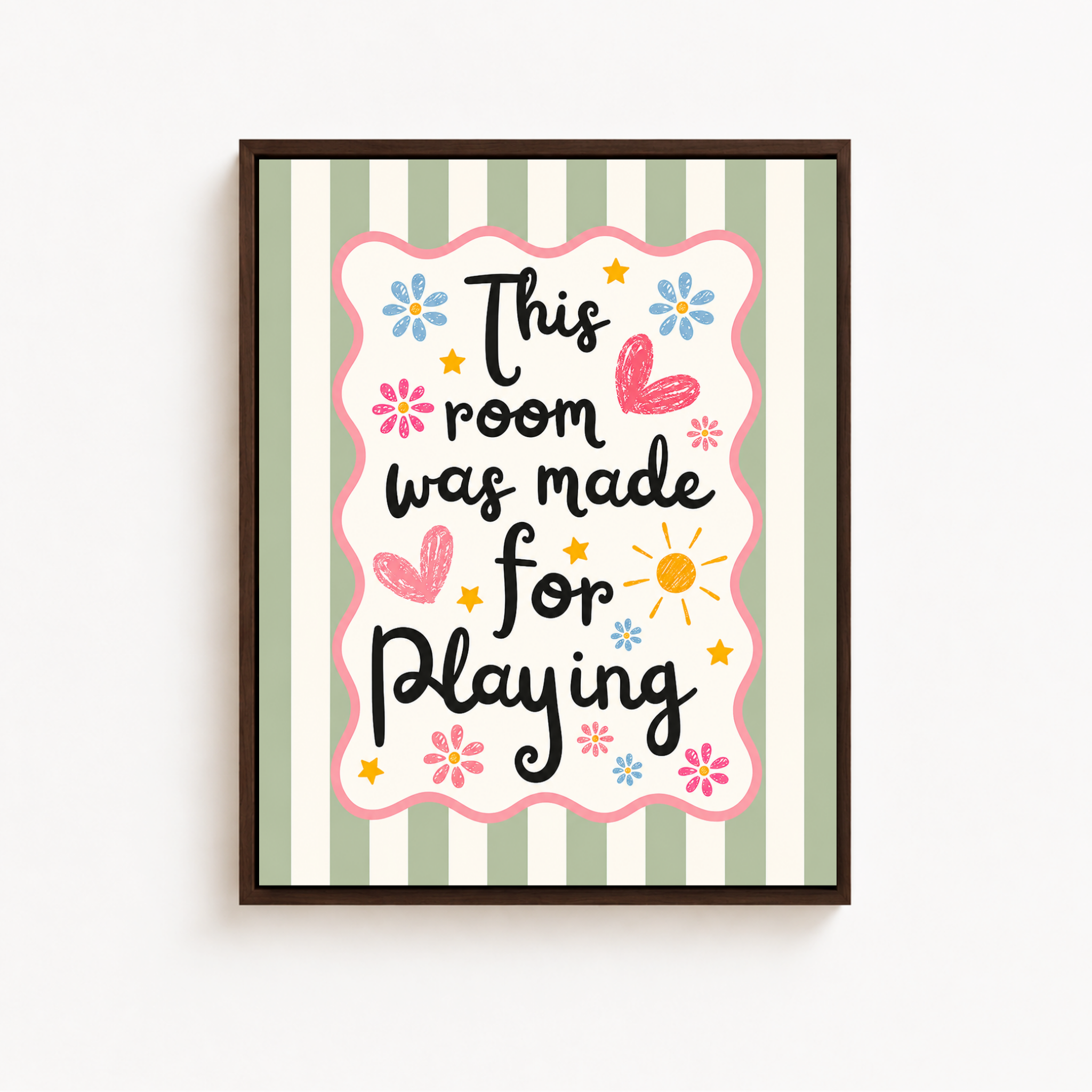 This Room Was Made For Playing Canvas Wall Art Aura Canvas
