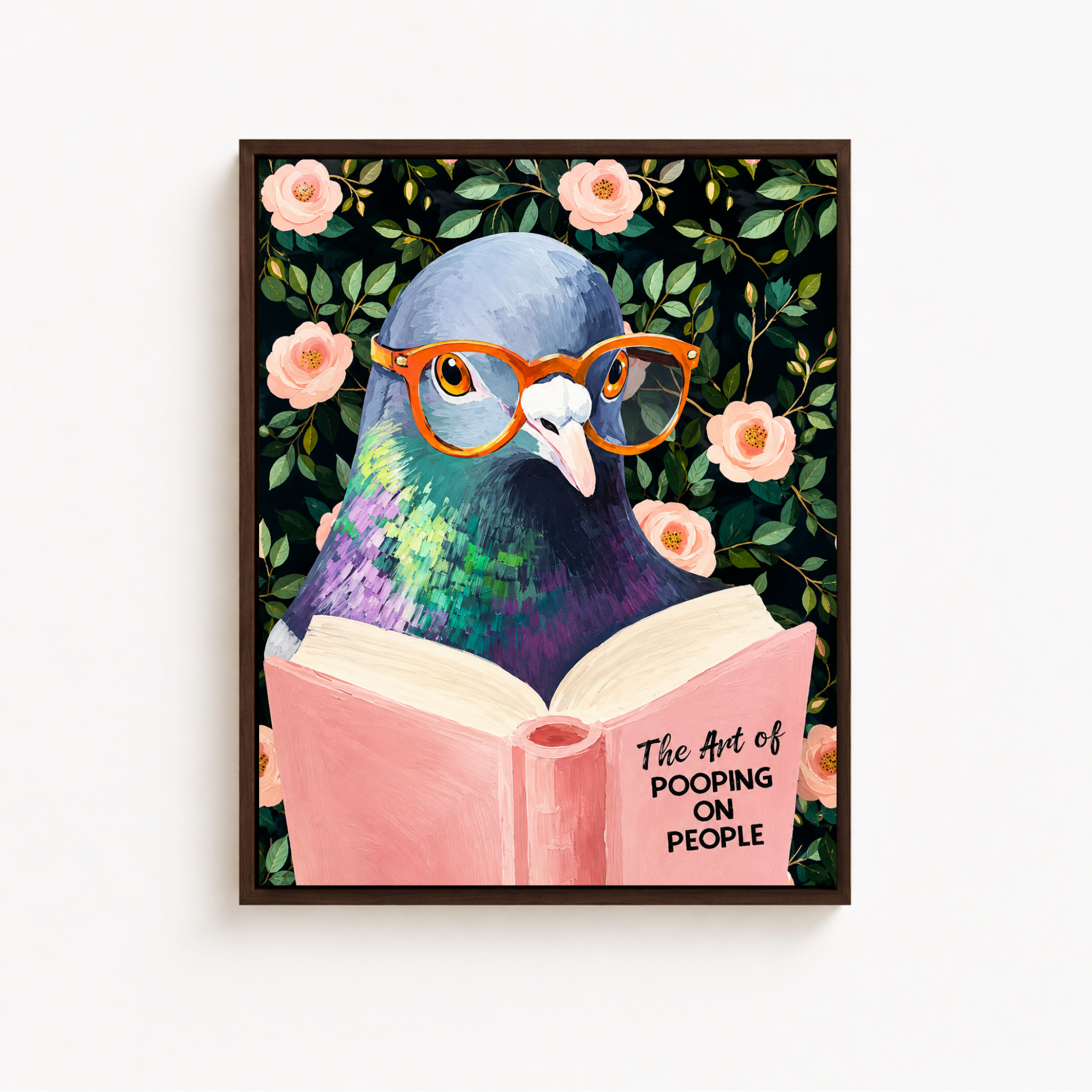 Funny Pigeon Canvas Wall Art Aura Canvas