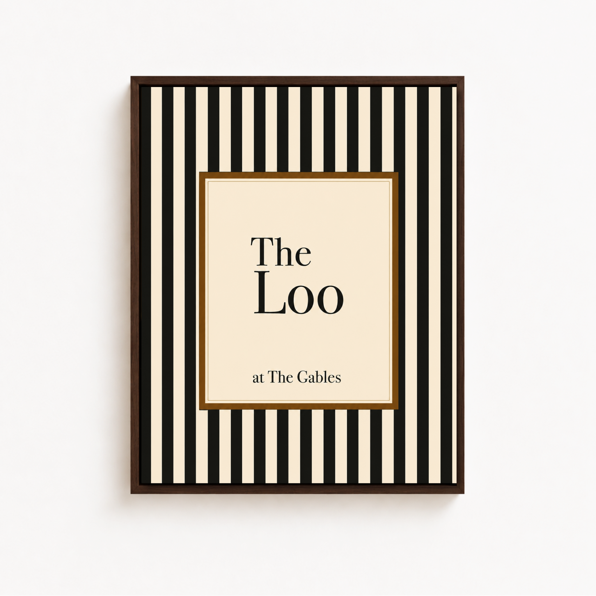 The Loo Canvas Wall Art Aura Canvas