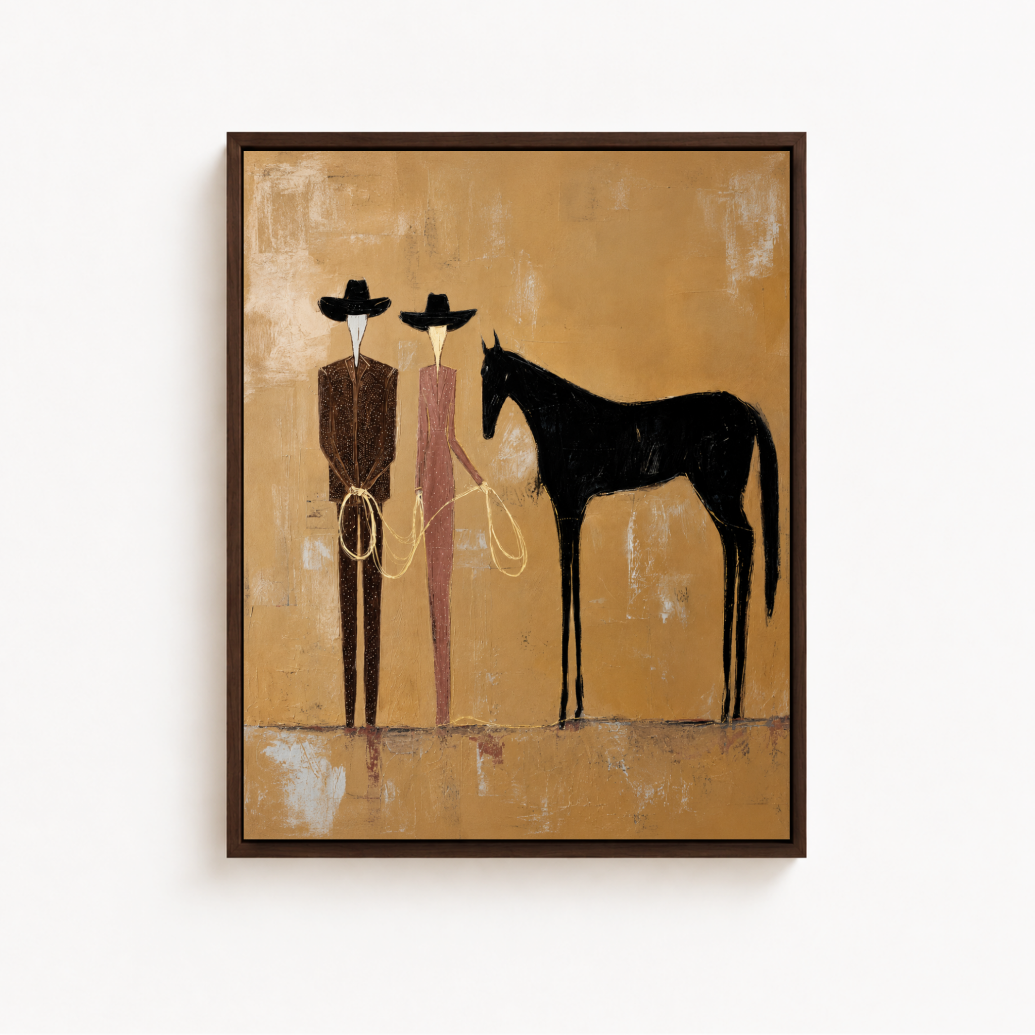 Western Horse Canvas Wall Art Aura Canvas