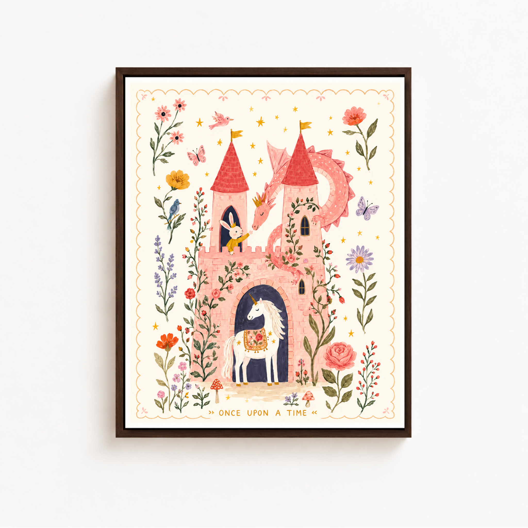 Fairy Tale Castle Canvas Wall Art Aura Canvas