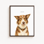 Custom Minimalist Pet Name Portrait Canvas Aura Canvas