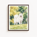 Watercolor Dog Canvas Wall Art Aura Canvas
