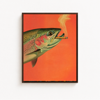 Smoking Trout Canvas Wall Art Aura Canvas
