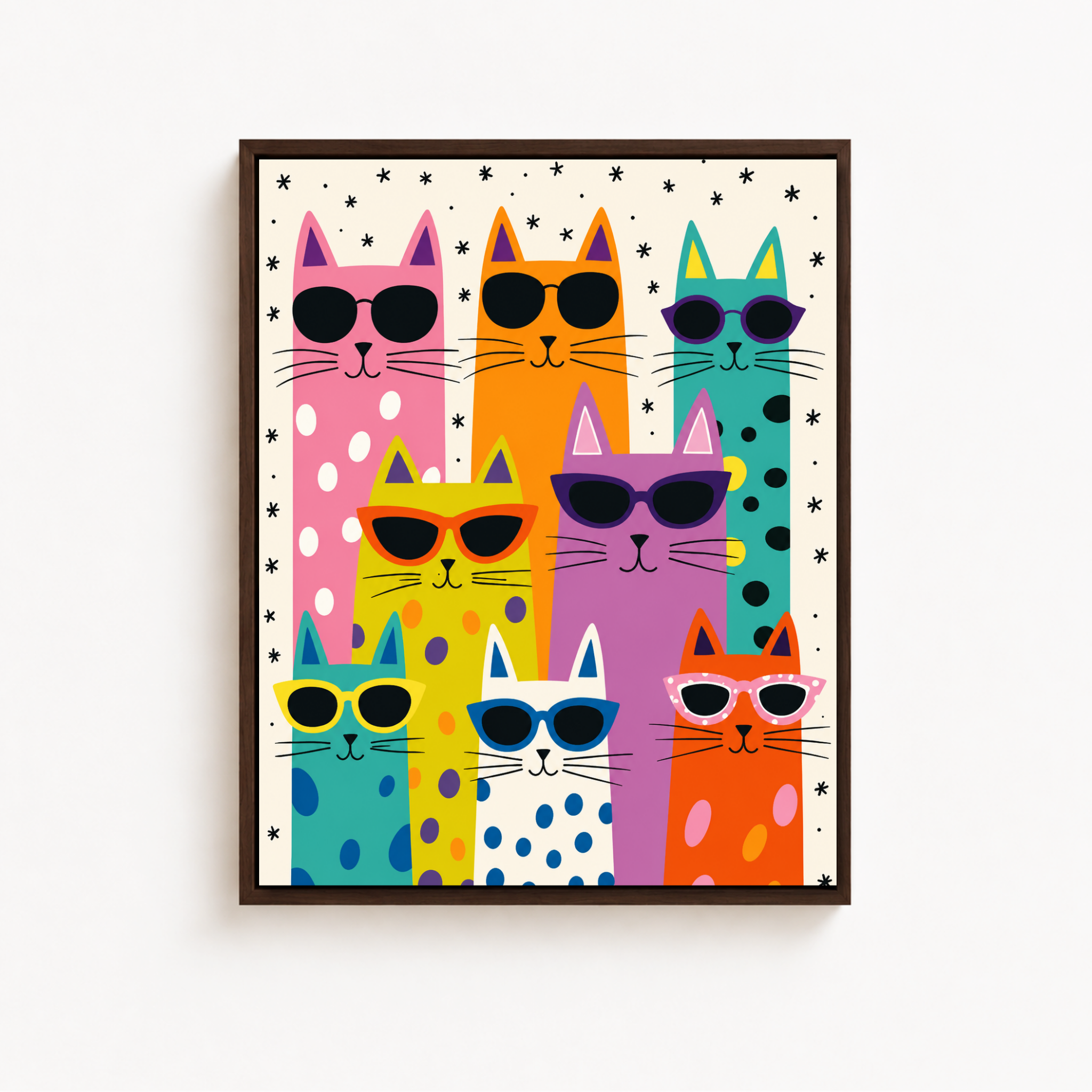 Cool Cats Canvas Wall Art Aura Canvas