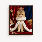 Royal Cat Canvas Wall Art Aura Canvas