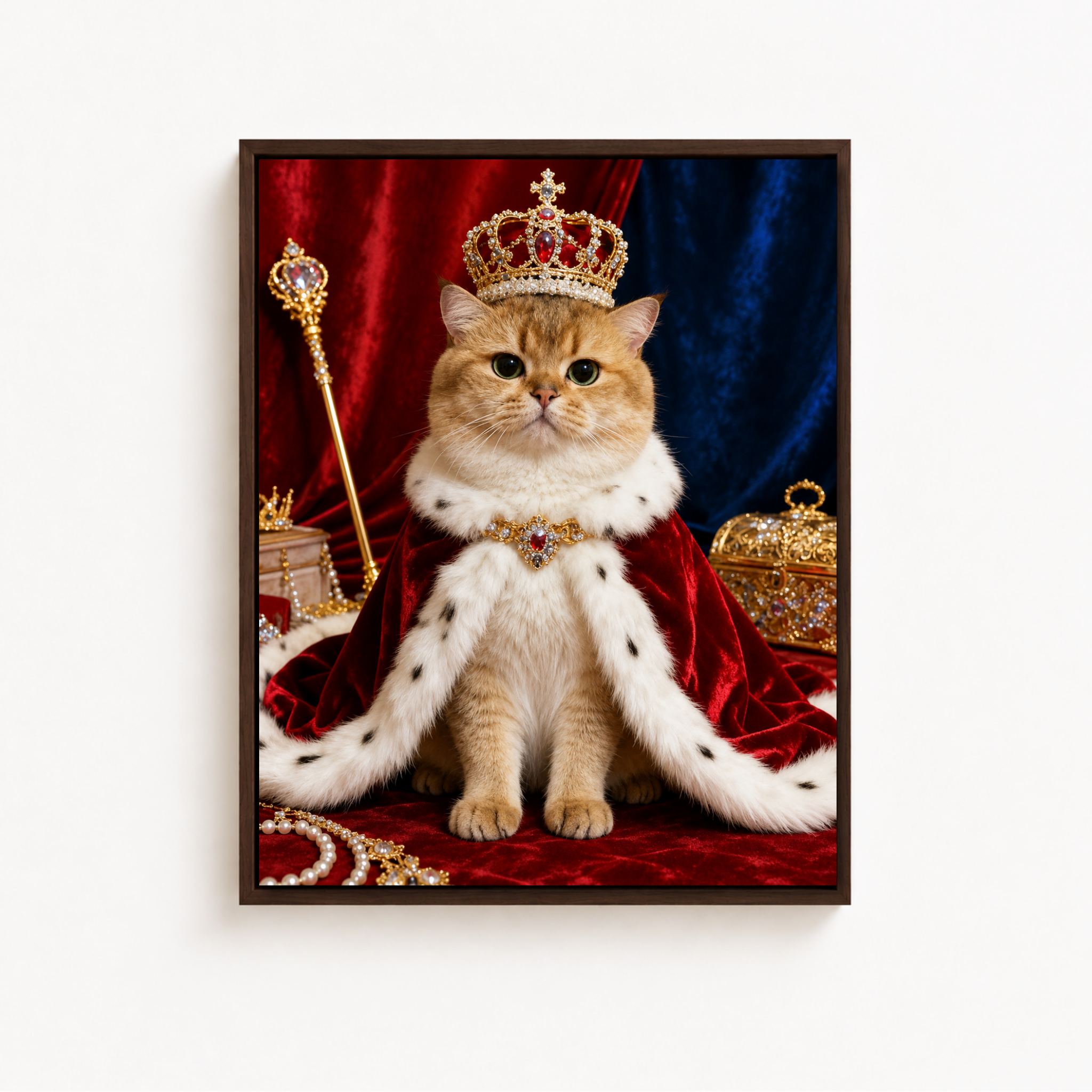 Royal Cat Canvas Wall Art Aura Canvas