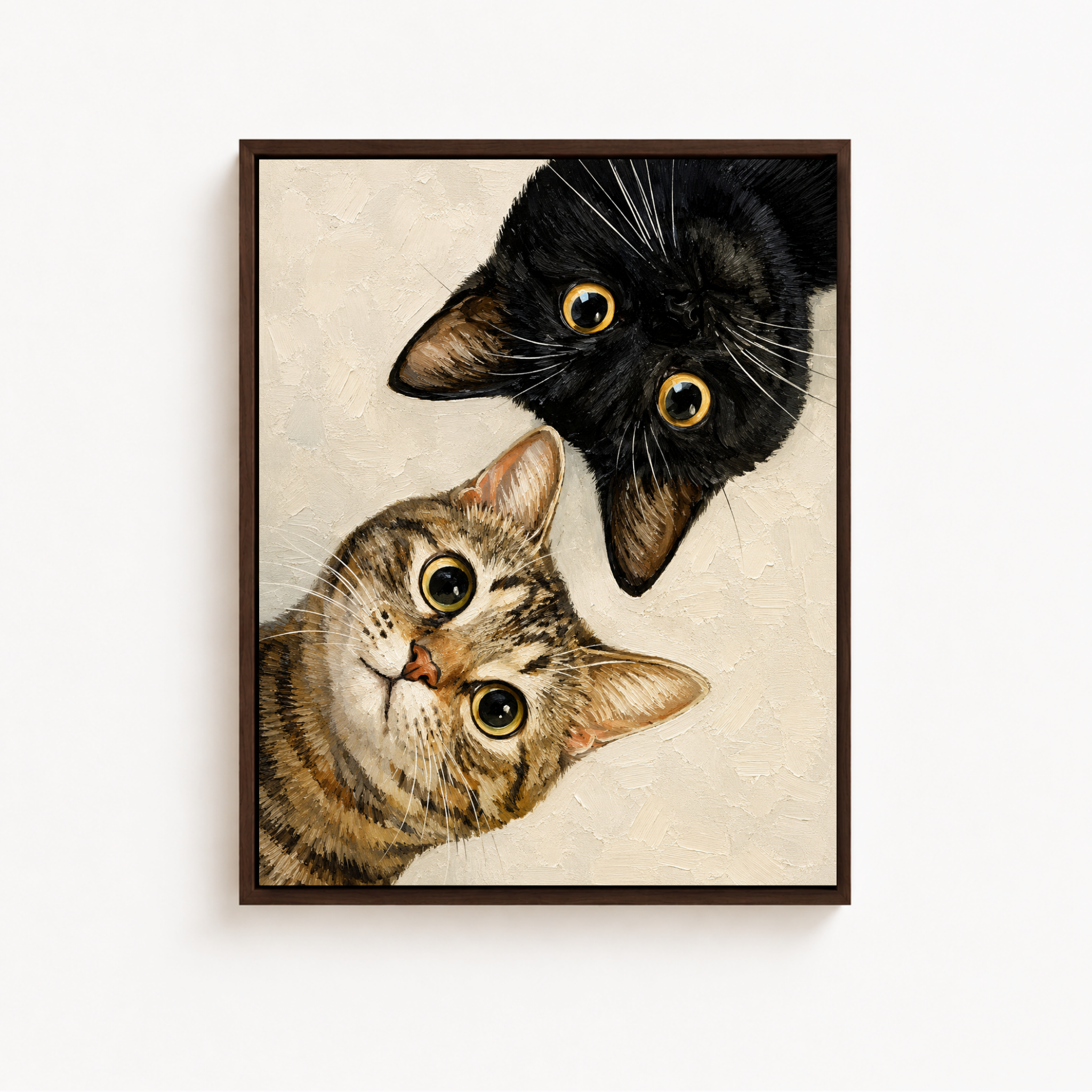 Curious Cats Canvas Wall Art Aura Canvas