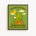 Motivational Frog Canvas Wall Art Aura Canvas