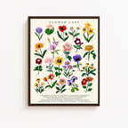 Botanical Flower Cats Canvas Wall Art Aura Canvas
