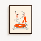 Dancing On Vinyl Canvas Wall Art Aura Canvas