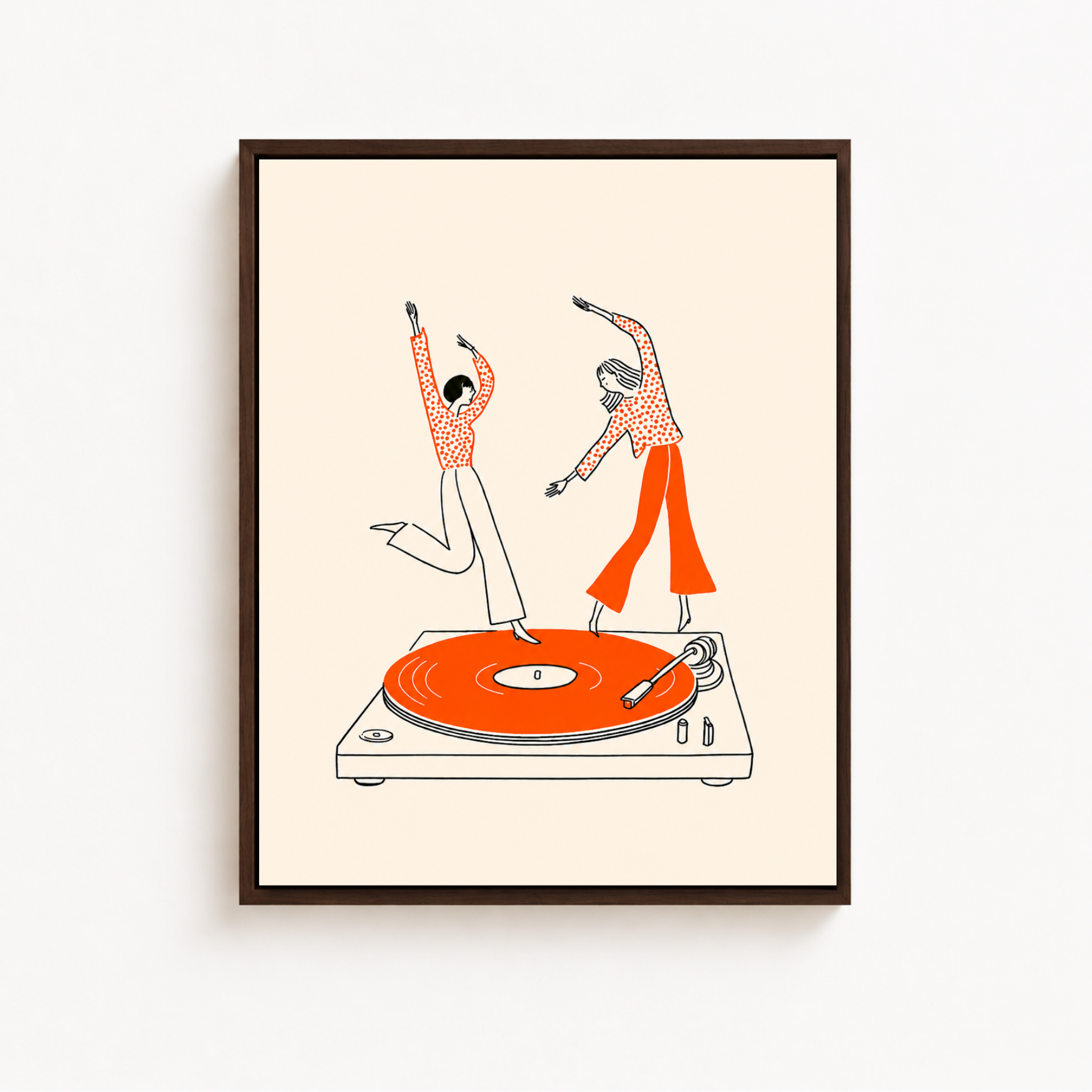 Dancing On Vinyl Canvas Wall Art Aura Canvas