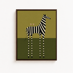 Modern Zebra Canvas Wall Art Aura Canvas