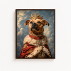 Custom Pet King Portrait Canvas Aura Canvas