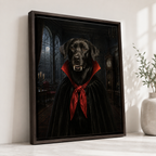 Custom Vampire Pet Portrait Canvas Wall Art