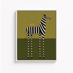 Modern Zebra Canvas Wall Art Aura Canvas