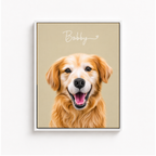 Custom Pet Memorial Portrait Canvas Aura Canvas
