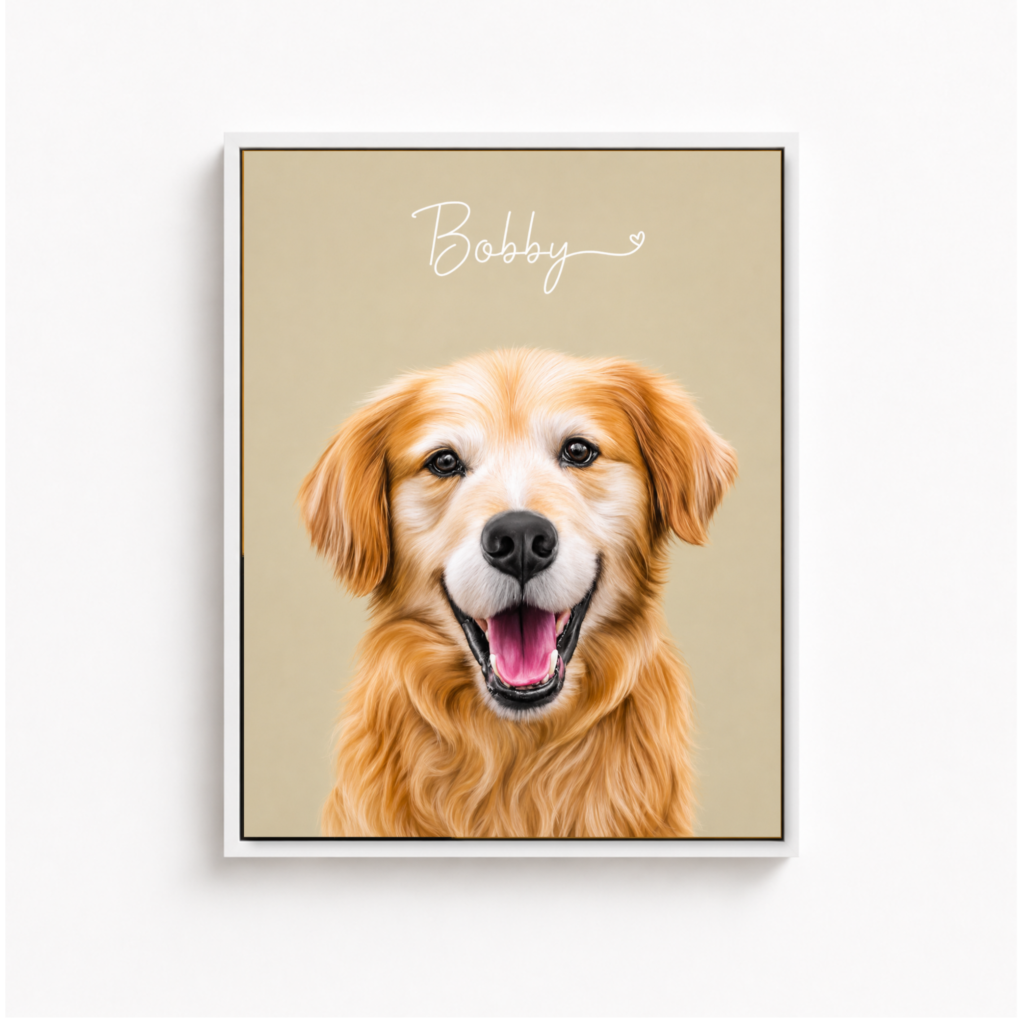 Custom Pet Memorial Portrait Canvas Aura Canvas