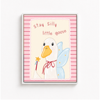 Silly Little Goose Canvas Wall Art Aura Canvas