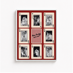 Custom Couple Playing Card Canvas Aura Canvas
