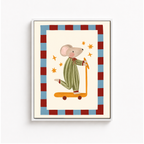 Scooter Mouse Canvas Wall Art Aura Canvas