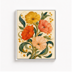 Vintage Floral Bouquet Canvas Aura Canvas
