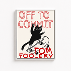 Tomfoolery Cat Canvas Wall Art Aura Canvas