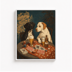 Dogs Playing Poker Canvas Wall Art Aura Canvas
