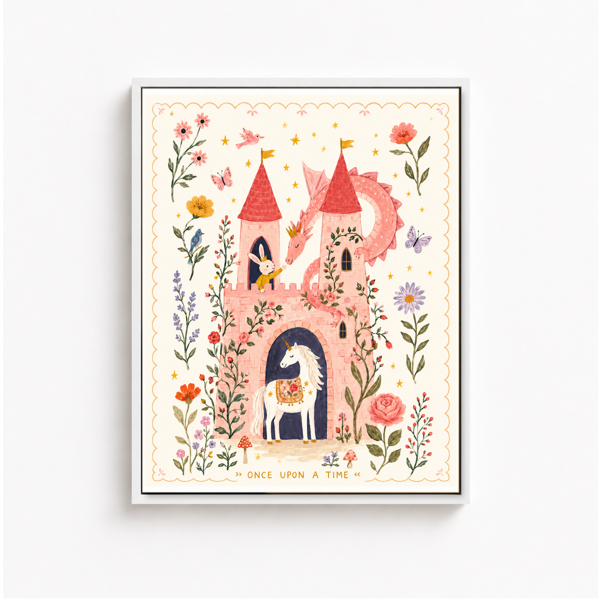 Fairy Tale Castle Canvas Wall Art Aura Canvas