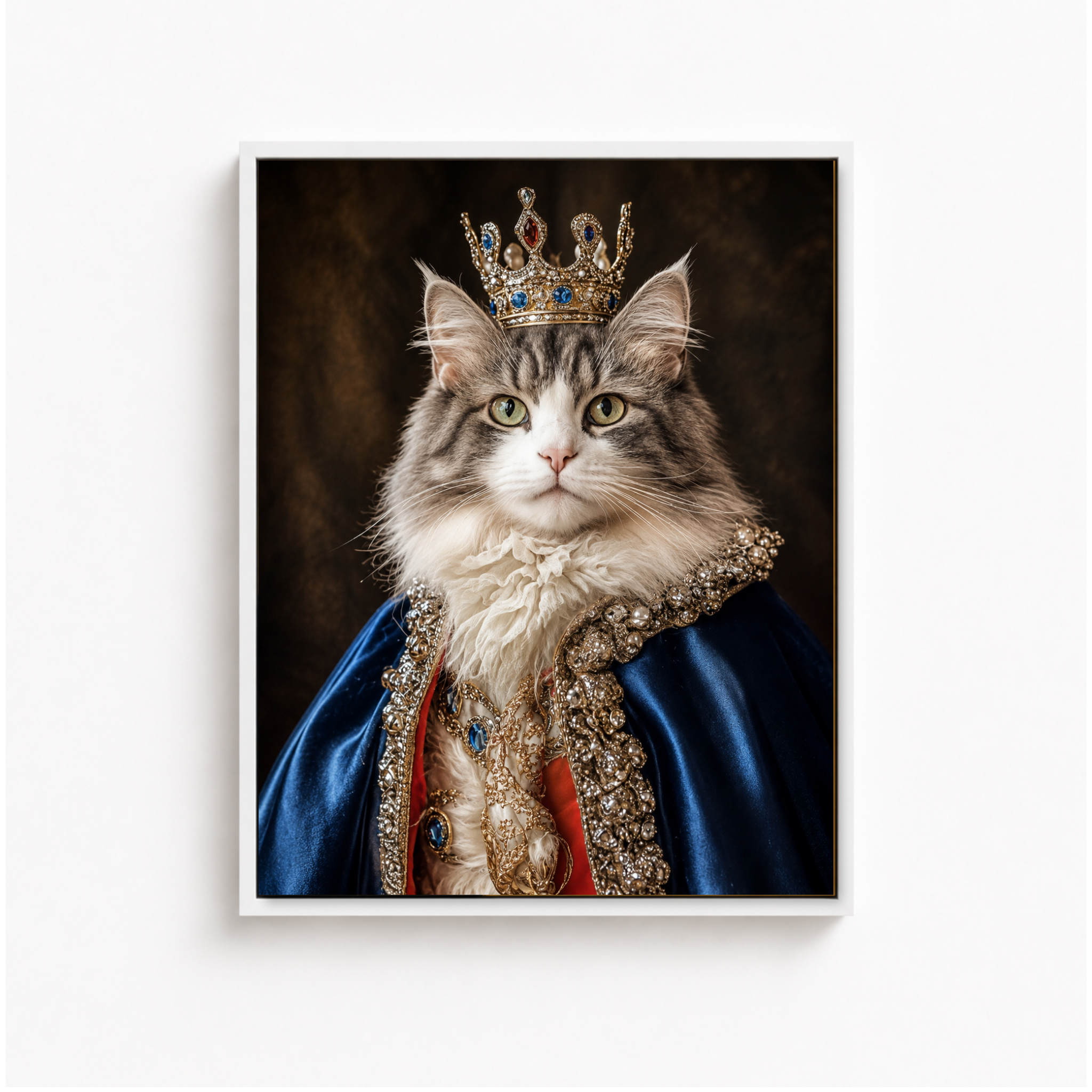 Custom Regal Pet Portrait Canvas Aura Canvas