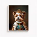 Custom Royal Dog Portrait Canvas Aura Canvas