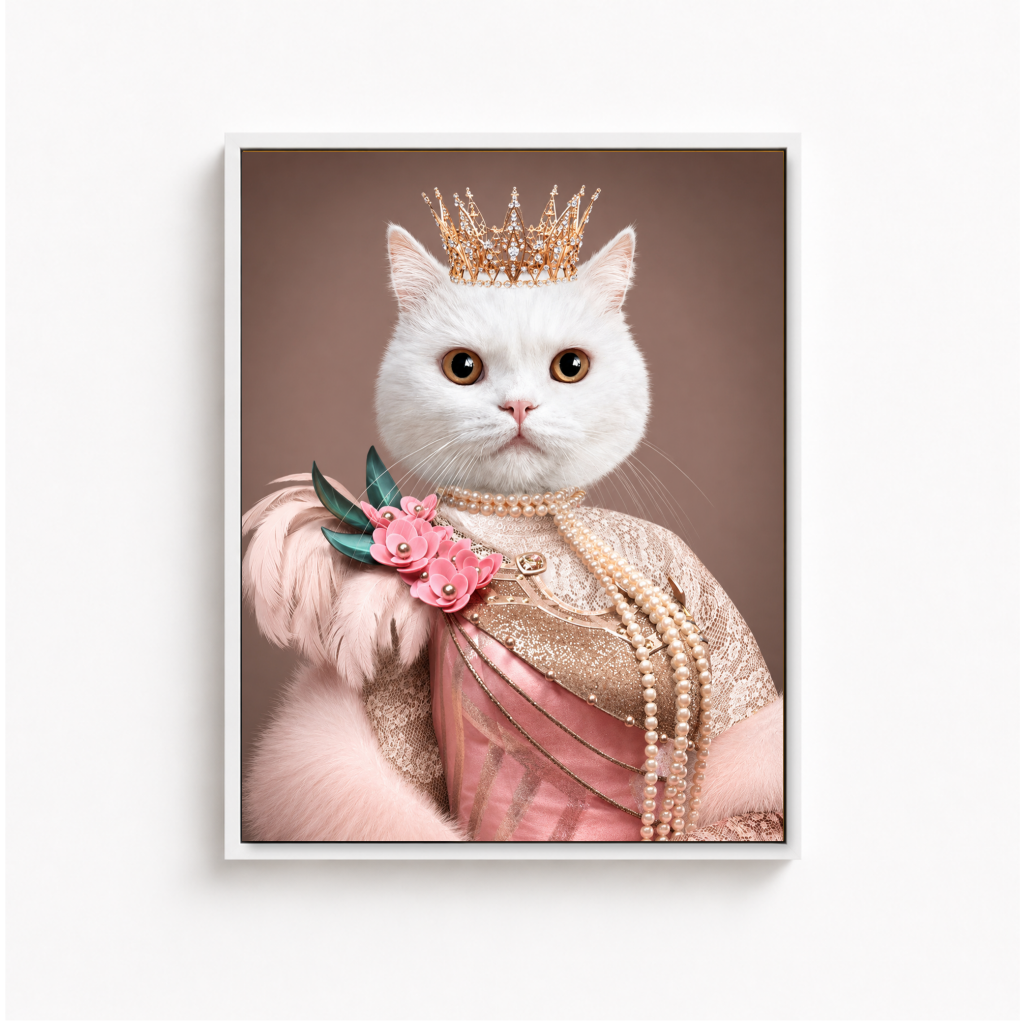 Custom Princess Pet Portrait Canvas Aura Canvas