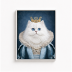 Custom Queen Pet Portrait Canvas Aura Canvas