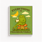 Motivational Frog Canvas Wall Art Aura Canvas