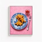 Dino Nugget Canvas Wall Art Aura Canvas
