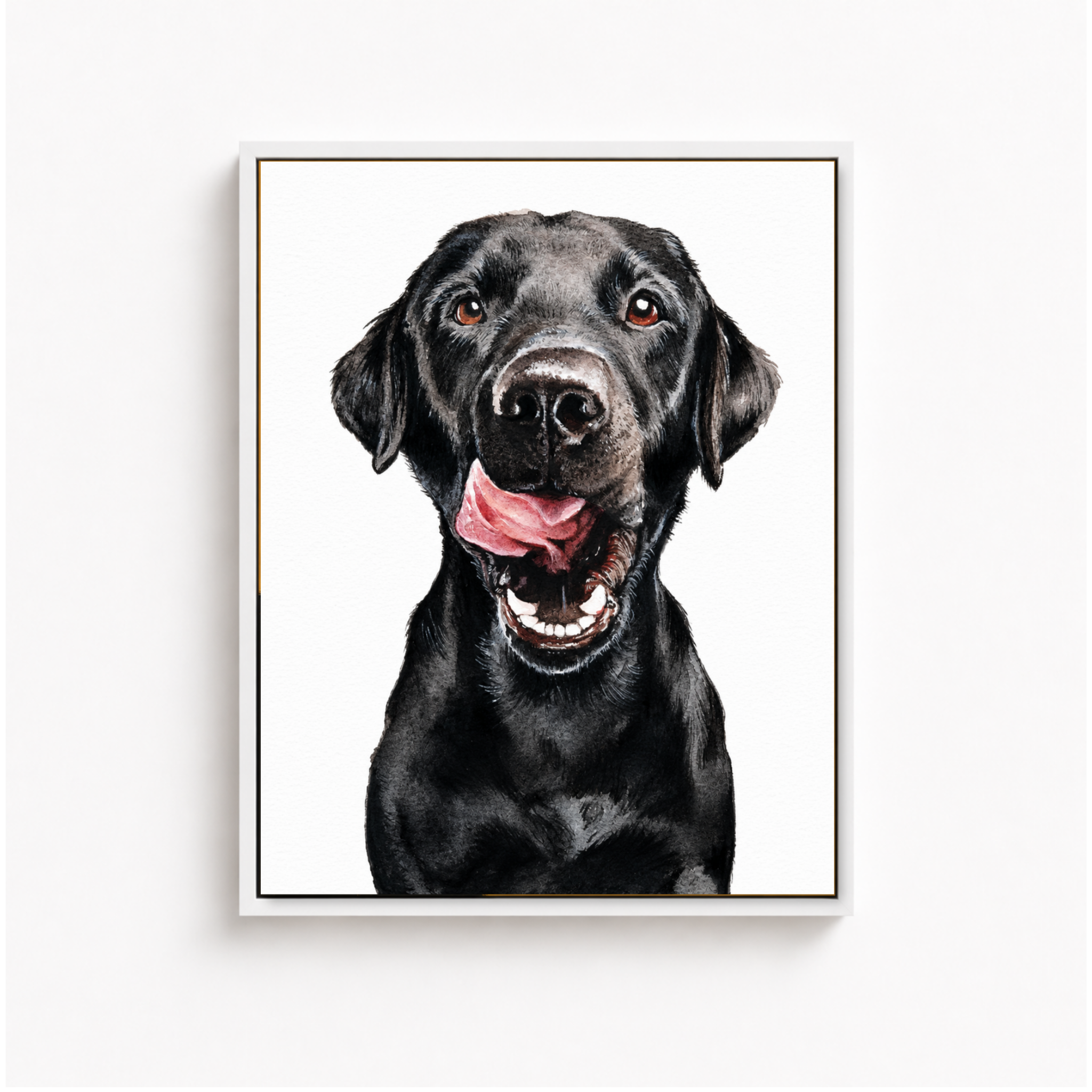 Custom Hand Painted Dog Portrait Canvas Aura Canvas