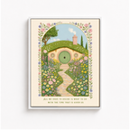 Enchanted Garden Cottage Canvas Wall Art Aura Canvas