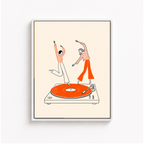 Dancing On Vinyl Canvas Wall Art Aura Canvas