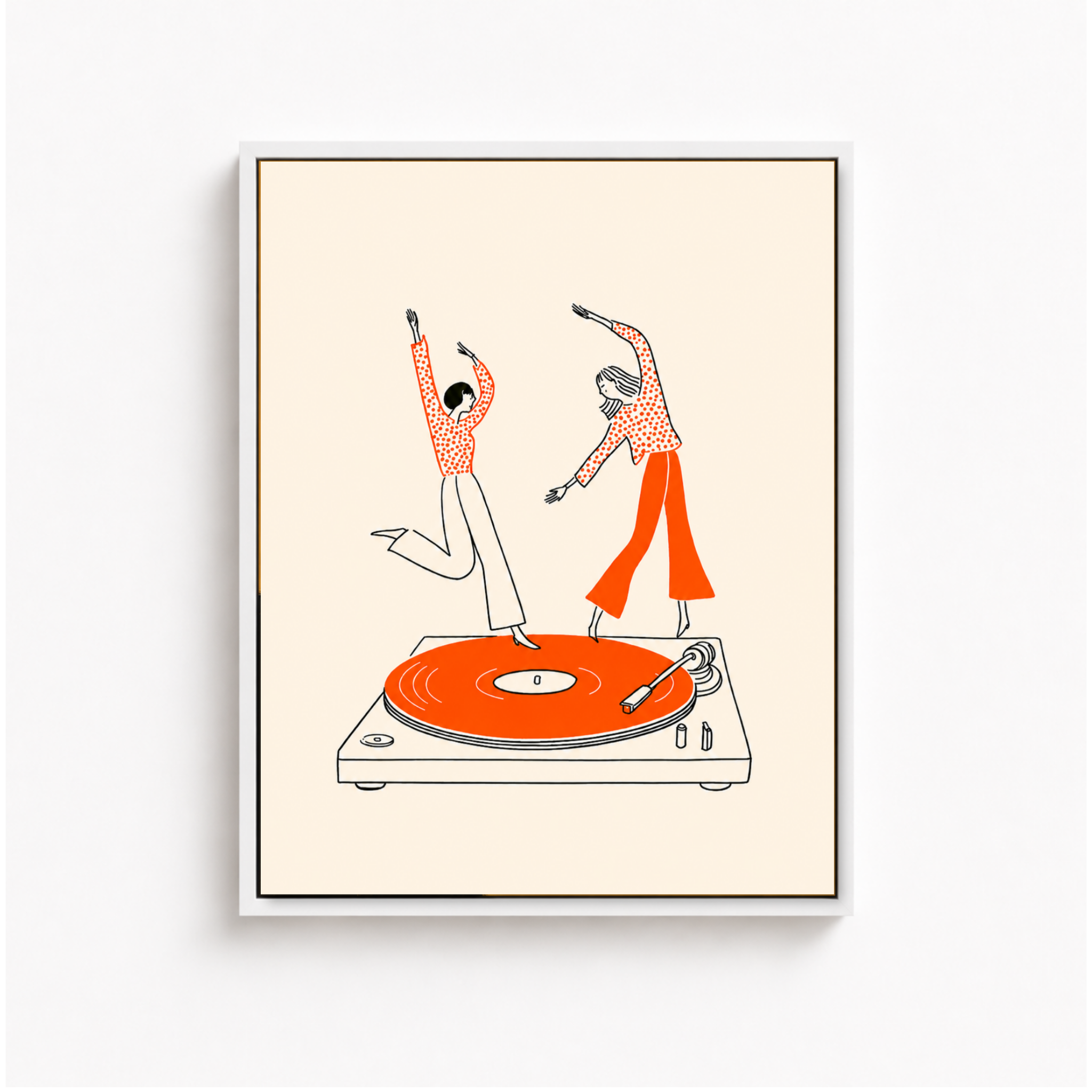 Dancing On Vinyl Canvas Wall Art Aura Canvas
