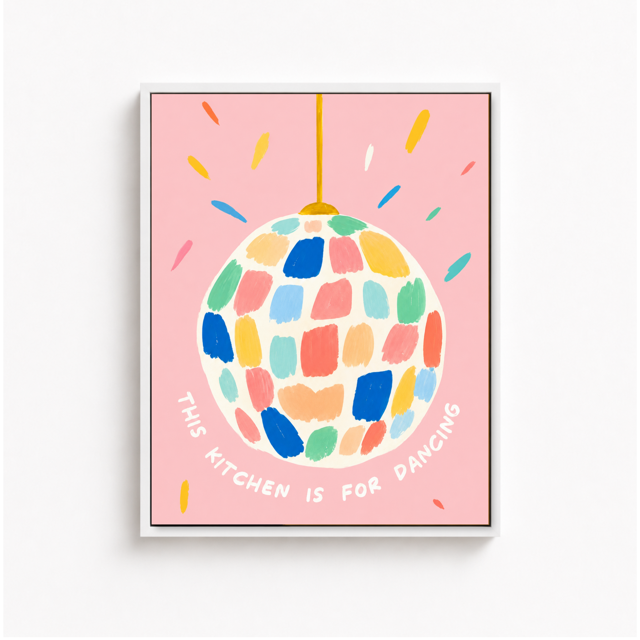 This Kitchen Is For Dancing Canvas Wall Art Aura Canvas