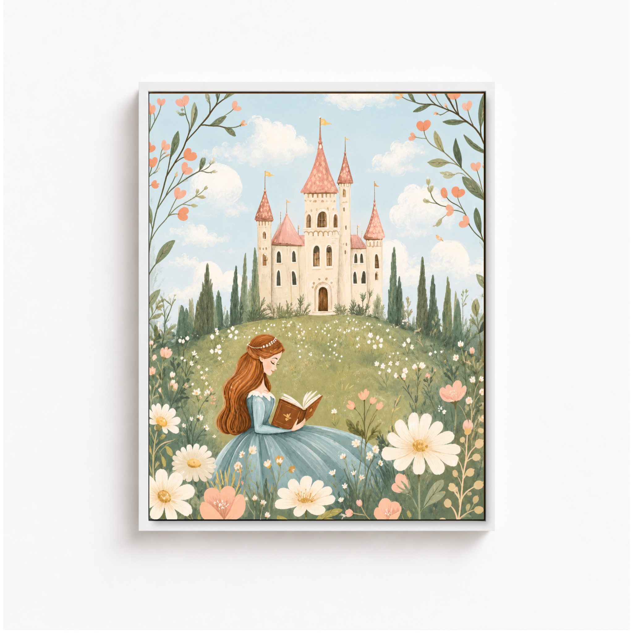 Princess Castle Canvas Wall Art Aura Canvas