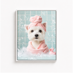 Custom Spa Pet Portrait Canvas Aura Canvas