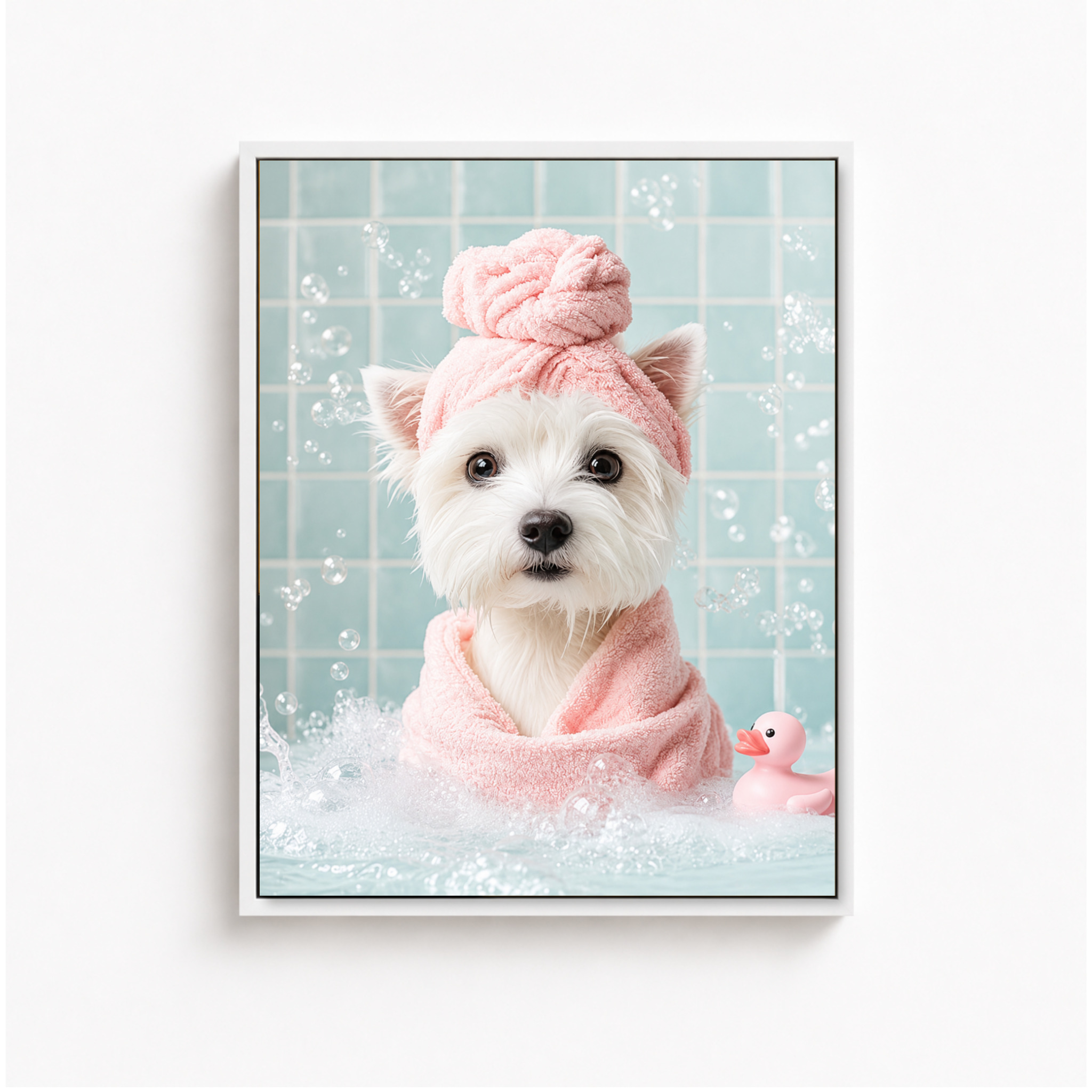 Custom Spa Pet Portrait Canvas Aura Canvas