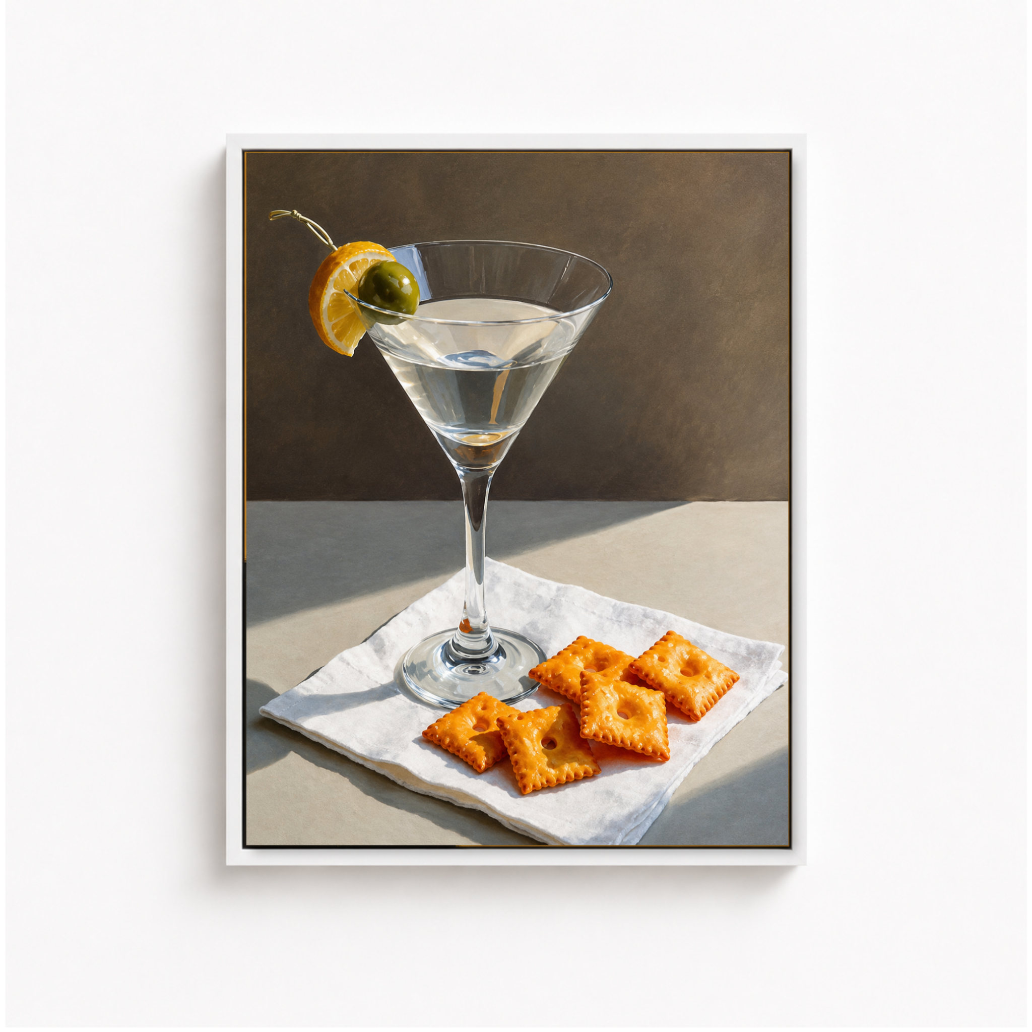 Martini Cocktail Canvas Wall Art Aura Canvas