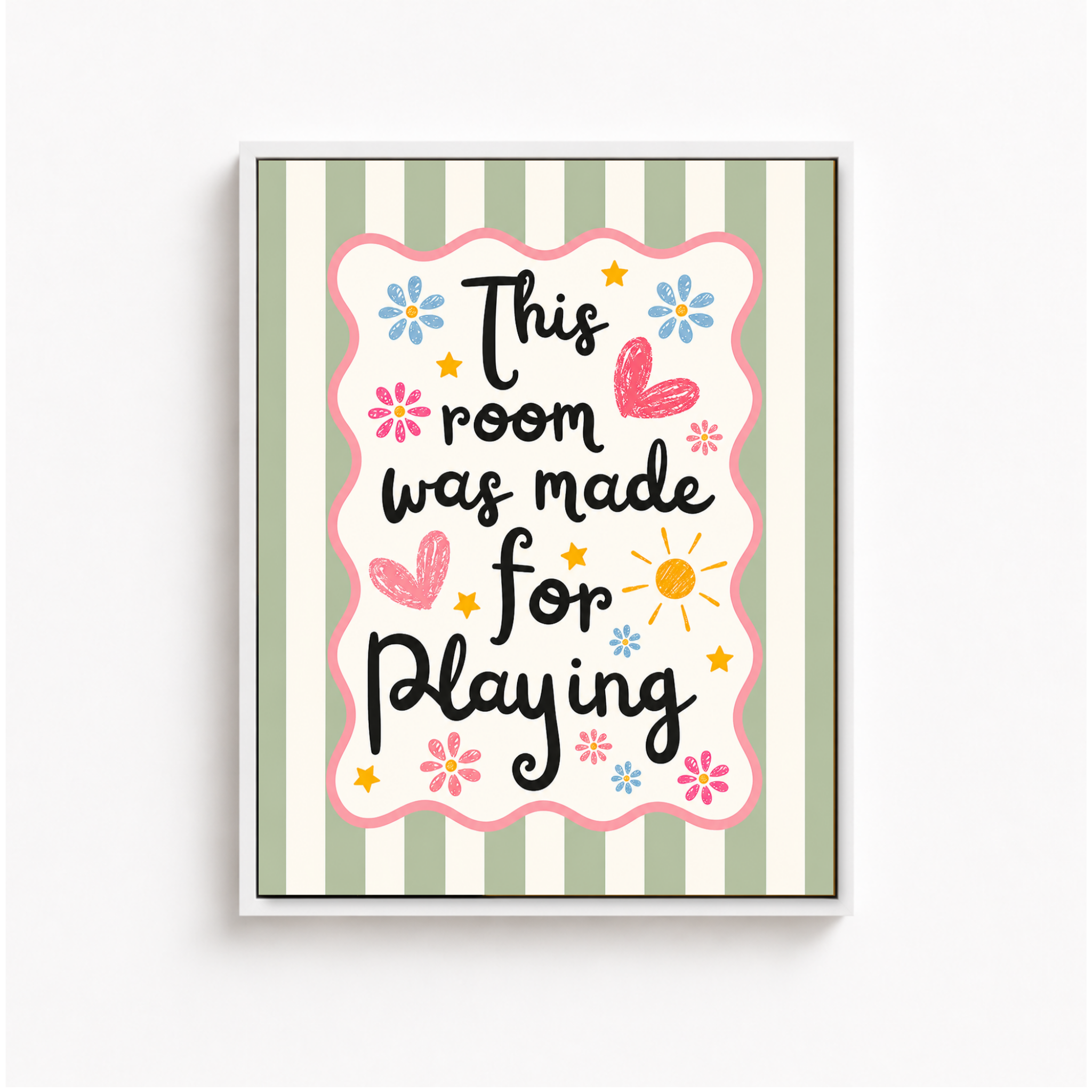 This Room Was Made For Playing Canvas Wall Art Aura Canvas